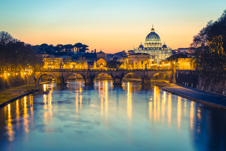 The Vatican City with vintage filter.の写真素材