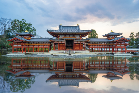 Kyoto Japan- December 31 2015: Byodo-in is a Buddhist temple in the city of Uji in Kyoto Prefecture Japan. It is jointly a temple of the Jodo-shu Pure Land and Tendai-shu sects.のeditorial素材