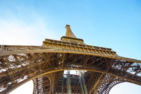 The Eiffel tower in Paris, France.の写真素材