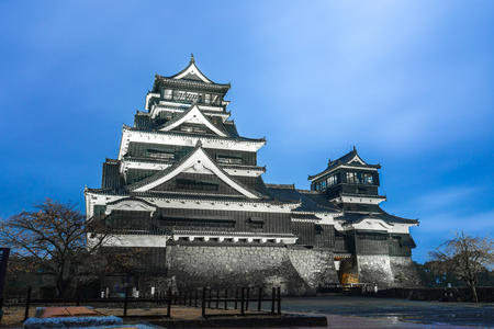 Kumamoto, Japan - November 30, 2014: Kumamoto Castle  is a hilltop Japanese castle located in Chuo-ku, Kumamoto in Kumamoto Prefecture.のeditorial素材