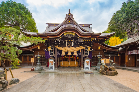 Kushida Shrine in Hakata, Fukuoka - Japan.のeditorial素材