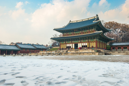 Changdeok gung palace landmark of Seoul city, South Korea.のeditorial素材
