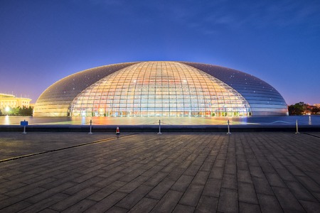 Bejing, China - April 14, 2017: National Centre for the Performing Arts in Beijing, China.のeditorial素材