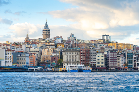 Istanbul city skyline in Istanbul, Turkey.のeditorial素材
