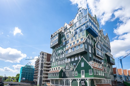 Zaandam, Netherlands - May 13, 2019: Zaandam modern buidings in North Holland, Netherlandsのeditorial素材