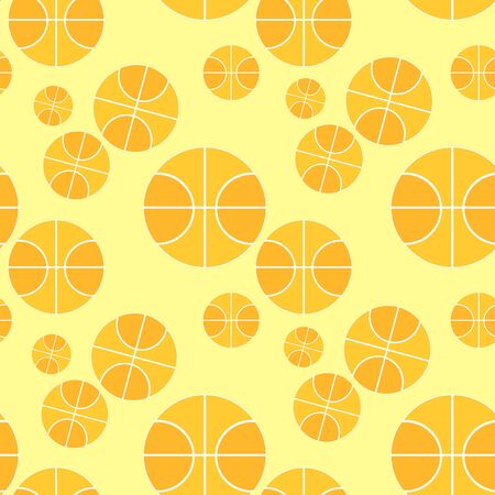 seamless pattern orange  basketball ball sport .vector illustrationのイラスト素材