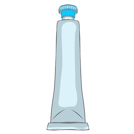 paint in a drawing tube paints vector illustrationのイラスト素材