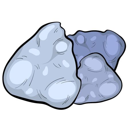 stone is part of nature vector illustrationのイラスト素材