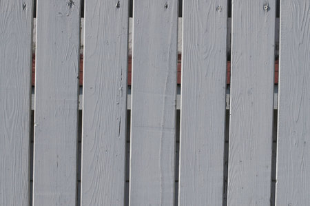 Fence painted white as a backgroundの写真素材