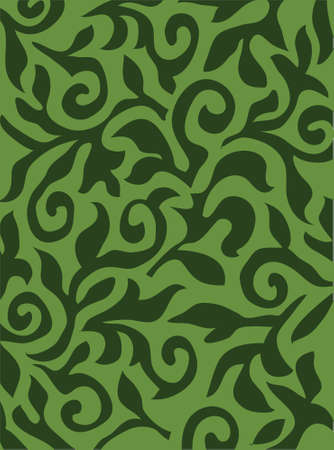 Floral green vector texture