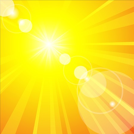 The hot summer sun - abstract warm backgroundのイラスト素材