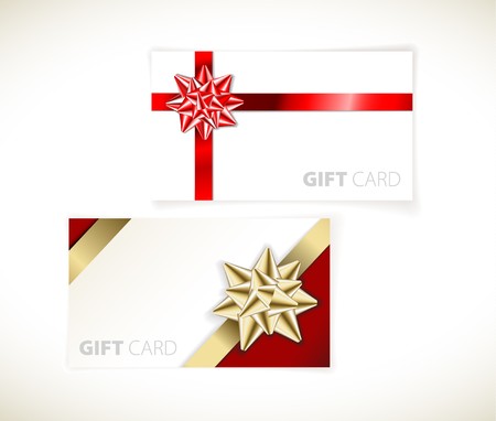 Set of modern gift card templatesのイラスト素材