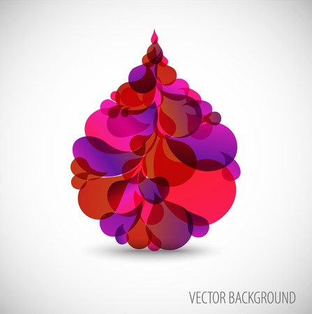 Abstract blood droplet with place for your textのイラスト素材