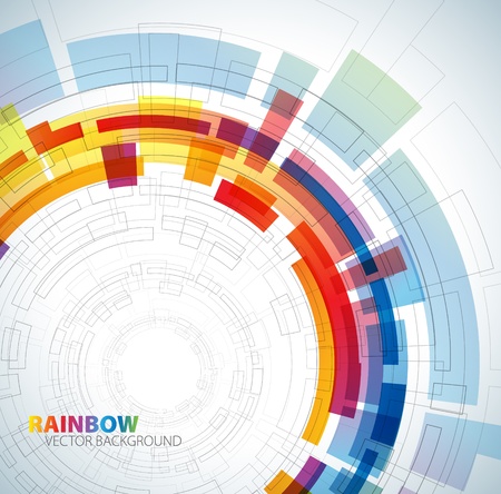 Abstract background with rainbow colors and place for your textのイラスト素材