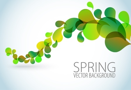 Spring Abstract floral background with place for your textのイラスト素材