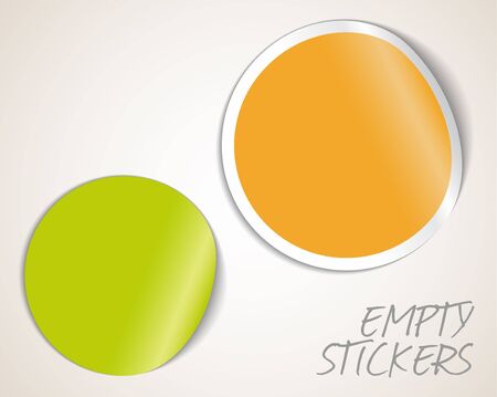 Set of fresh labels (vivid colors) - see my portfolio for more labelsのイラスト素材