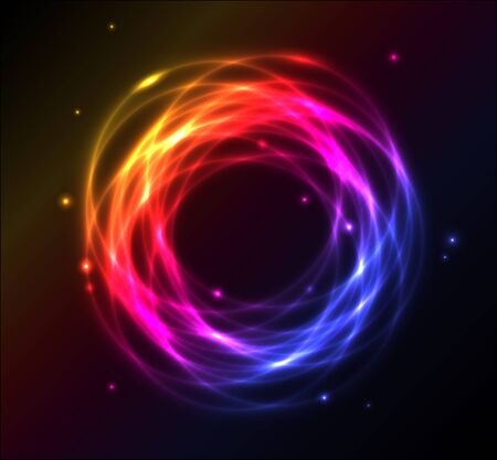 Colorful plasma vector ring backgroundのイラスト素材
