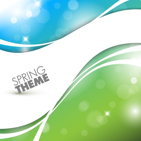 Vector Spring abstract background with place for your textのイラスト素材