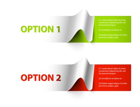 Set of Colorful Sample stickers for various optionsのイラスト素材