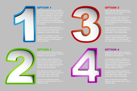 Vector Paper Progress background / product choice or versionsのイラスト素材