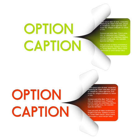 Set of Colorful Vector Sample stickers for various optionsのイラスト素材