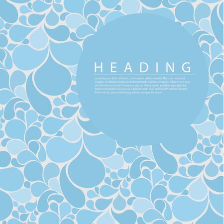 Illustration water abstract retro background with place for your textのイラスト素材