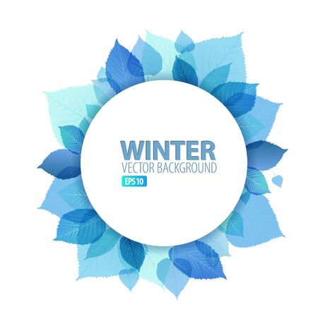 Autumn / winter abstract floral background with place for your textのイラスト素材
