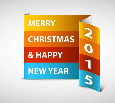 Original Vector New Year 2015 card / illustration with place for your textのイラスト素材