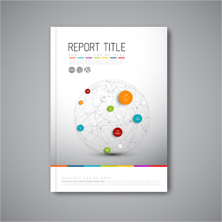 Modern Vector abstract brochure, report or flyer design template