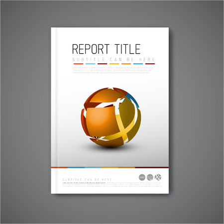 Modern Vector abstract brochure / book / flyer design template with abstract shapeのイラスト素材