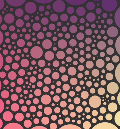 Abstract geometry background made from circles (with same spacing) on dark backgroundのイラスト素材