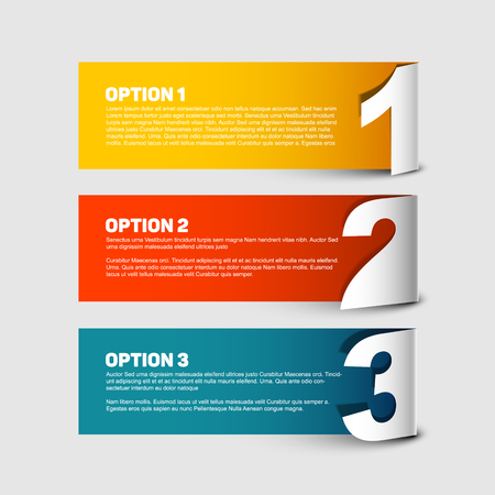 Vector Paper Progress background / product choice or versionsのイラスト素材