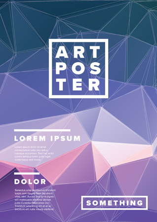 Poster template for art exhibitionのイラスト素材