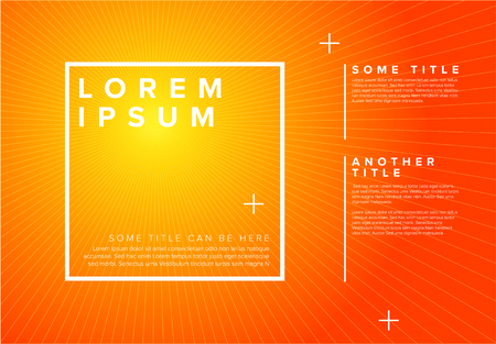 Vector summer poster template with hot sun rays backgroundのイラスト素材