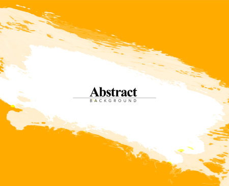 Yellow Vector watercolor brush background with place for your text - abstract banner book cover front page template or social media status template with text messageのイラスト素材
