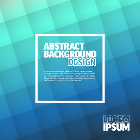 Abstract background made from cool color squares in gradient from light green to dark blue with place for your text or any other content. Banner flyer header social media statusのイラスト素材