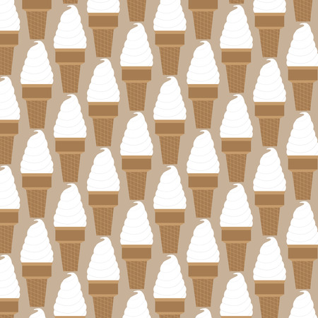 Ice cream pattern in swatchesのイラスト素材