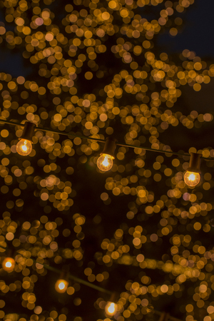 Lights with bokeh lightsの写真素材
