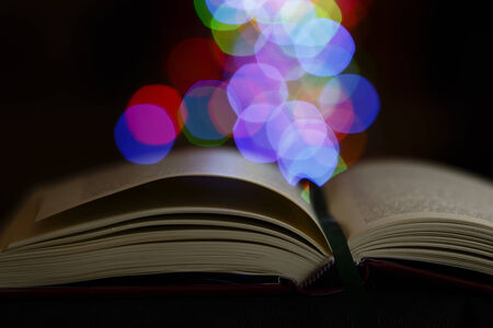 Book with a beautiful bokehの写真素材