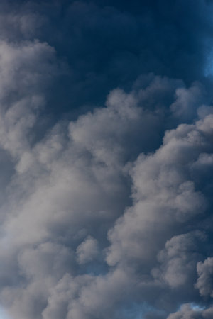 Black smoke from the oil depot fire at the sky