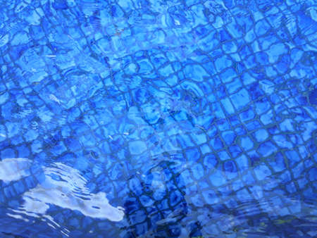 Pure clean pool water wave in blue background. wallpaper