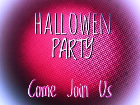 Happy Halloween party word in blurry defocus dotted colorful backgroundの写真素材