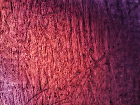 Defocused red wooden abstract background in rough grunge styleの写真素材