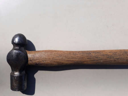 Traditional hammer isolated white background