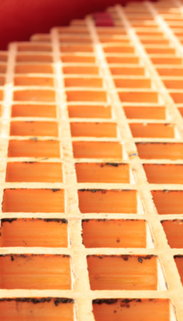 Blur background old plastic grating background.