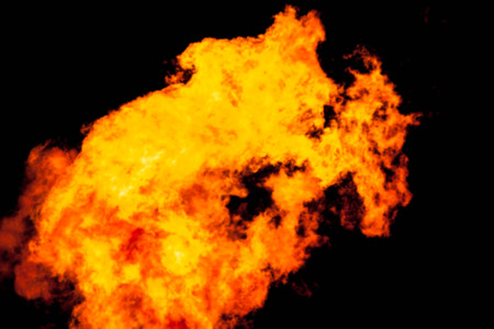 blur background fire in night background.
