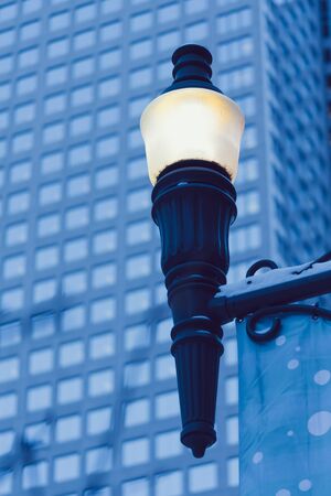 Street Light with Building in Background