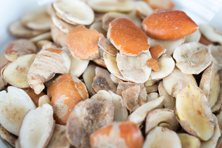Nigerian Ogbono Seed in White Bowl
