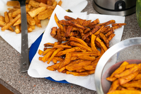 Nigerian Sweet Potatoes friesの写真素材
