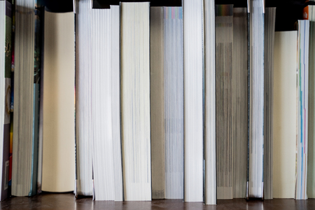 Books displayed on Bookstore bookshelves for sale